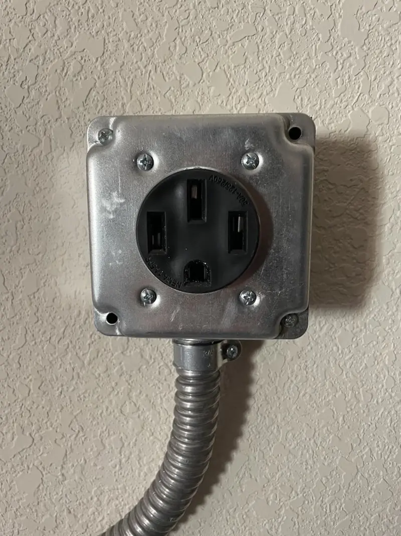 NEMA 14-50 outlet installed for Electrical Panel Upgrade in Montesano